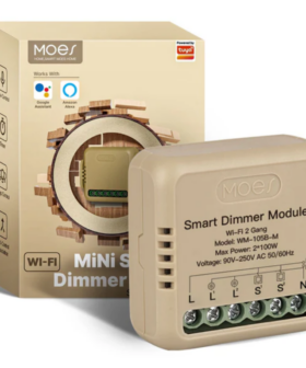 Moes Mini Wifi Smart Dimmer 2 gang