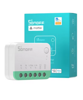 Sonoff Mini R4 Matter Slimme Wifi inbouw schakelaar 2 weg