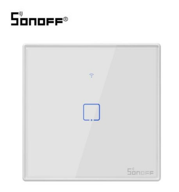 sonoff TX touch wifi+RF lichtschakelaar 1 gang wit