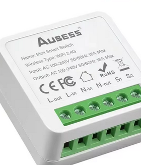 Aubuss wifi inbouw schakelaar 2 gang