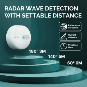 Moes Menselijke Aanwezigheids Radar golf Bewegingsdetector magnetische basis op Batterij info