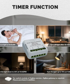 Moes Mini Zigbee Inbouw info