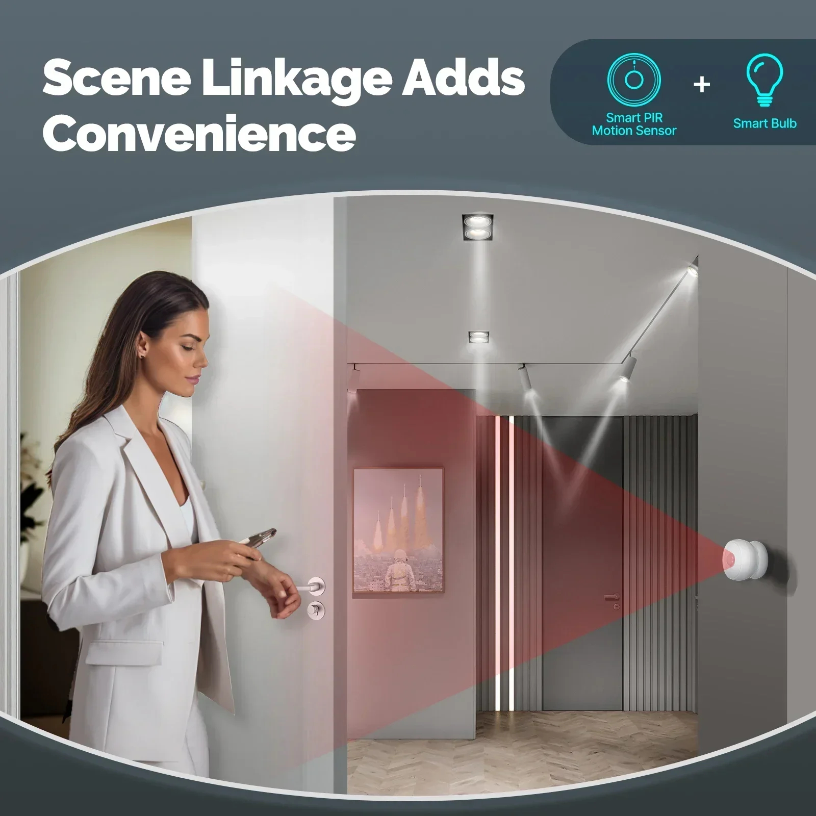 Moes Smart Pir Menselijke Aanwezigheids Sensor info 1