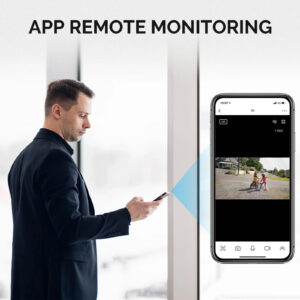 Moes Wifi Smart Outdoor Camera HD 3MP 128G opslag met Geluid en Bewegingsdetectie, Full Color Nachtzicht, twee weg audio info 1
