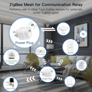 Moes Zigbee Stopcontact Schakelaar met energie verbruik meter info 2