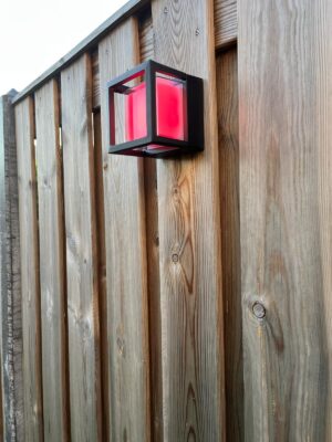 Smart Tuinlamp Cubus - WiFi RGBCW IP66 rood