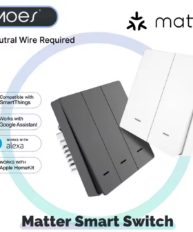 Moes Smart Licht Schakelaar Wifi met Matter