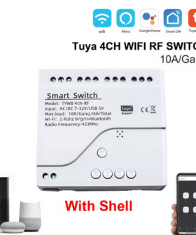 4 kanaals Wifi Smart Switch DC 7-32V
