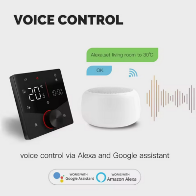 Moes Slimme Wifi Thermostaat voor Gas Ketel voice