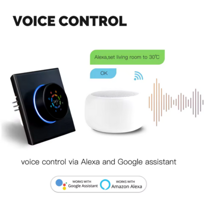 Moes Slimme Wifi Thermostaat Knop voor Gas Ketel voice