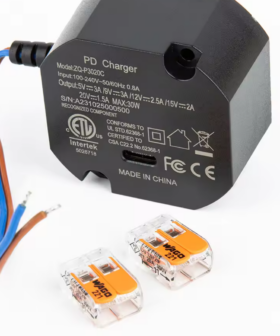 Tablet USB-C Oplader inbouw module 30W